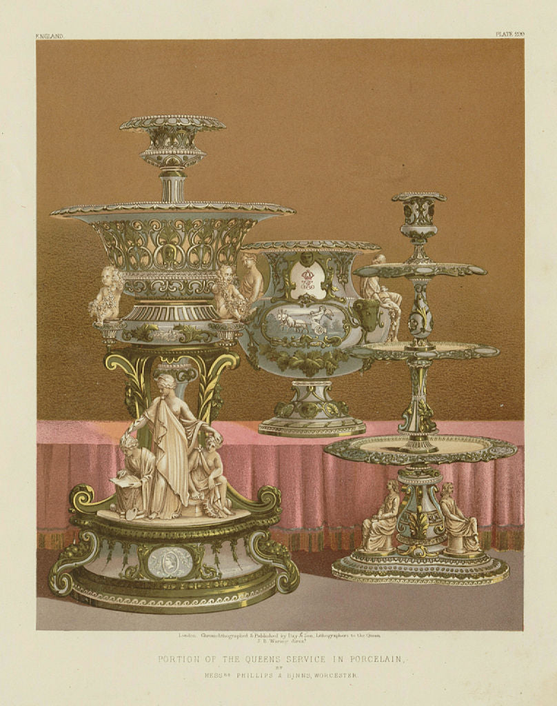 INTERNATIONAL EXHIBITION. Queen's porcelain. Phillips & Binns, Worcester 1862